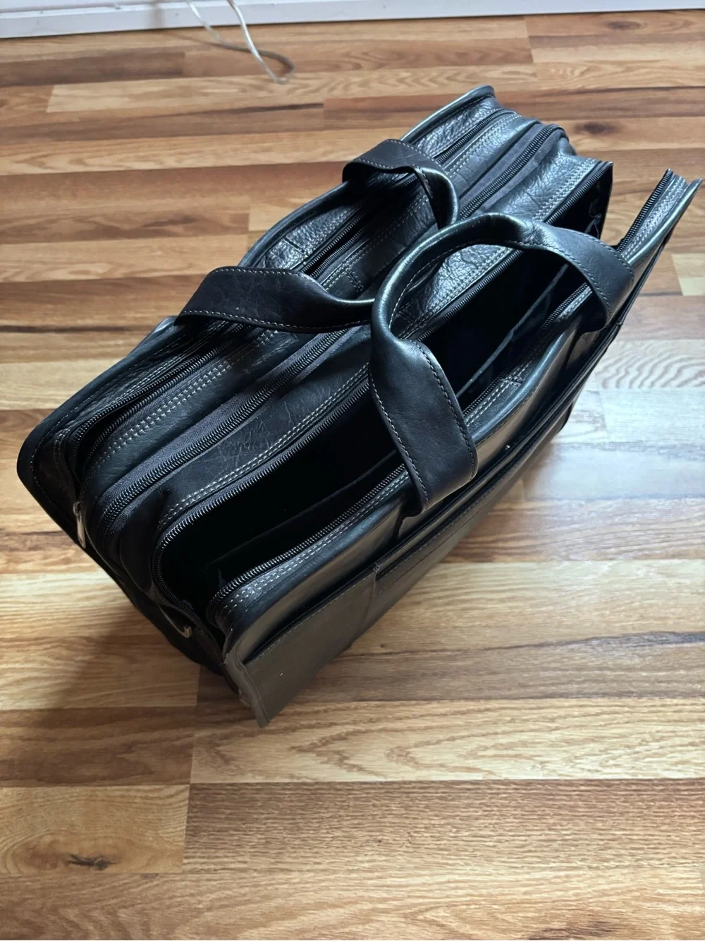 Black Wilsons Leather Briefcase